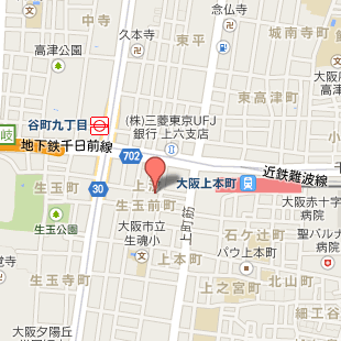 大阪市の谷町教室付近の地図