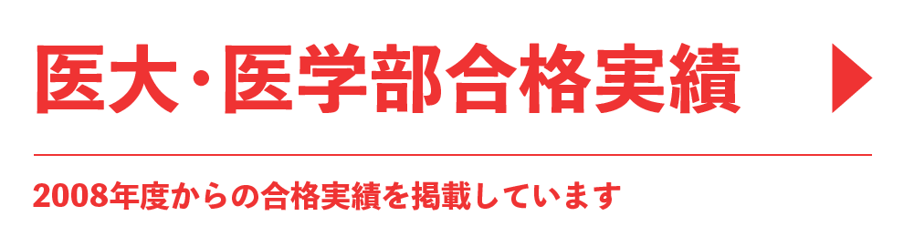 医大・医学部合格実績